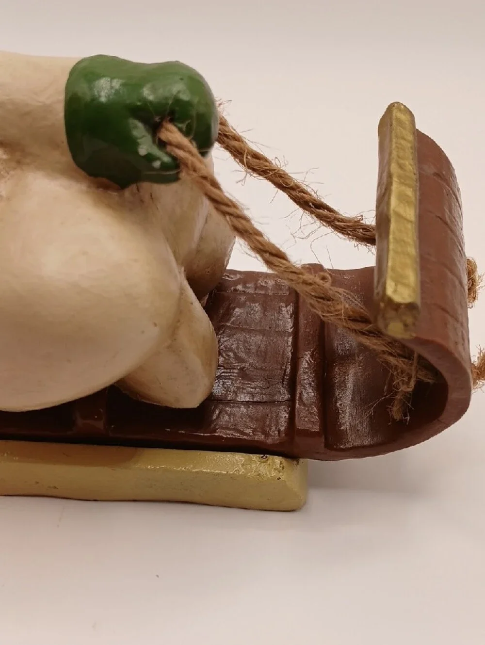 Vintage 2001 Snowman Cowboy Christmas Stocking Hanger